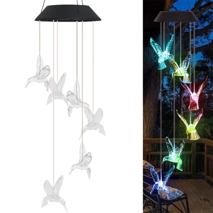 Colorful LED Solar-Powered Light Bulb Wind Chimes (🔥2025 BEST GIFT TO FAMILY🔥)