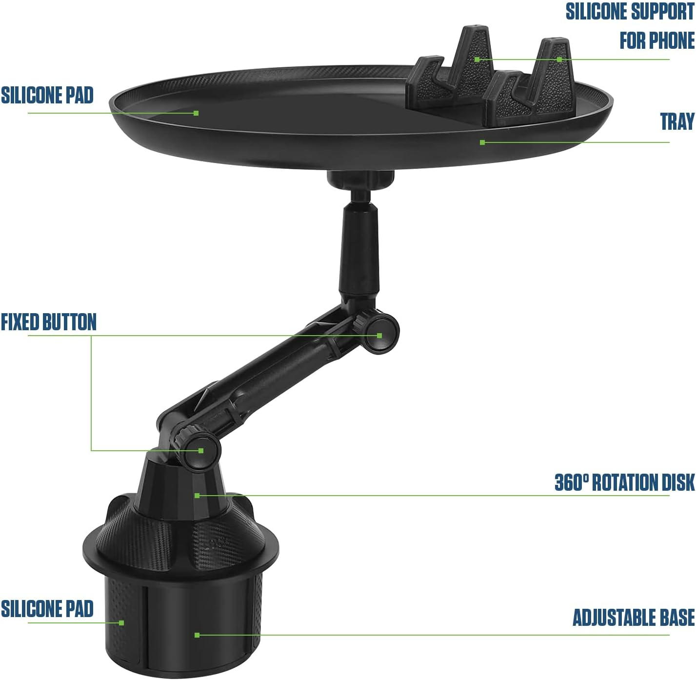 🔥Christmas Sale 49% OFF – Car cup holder tray 360° Rotation