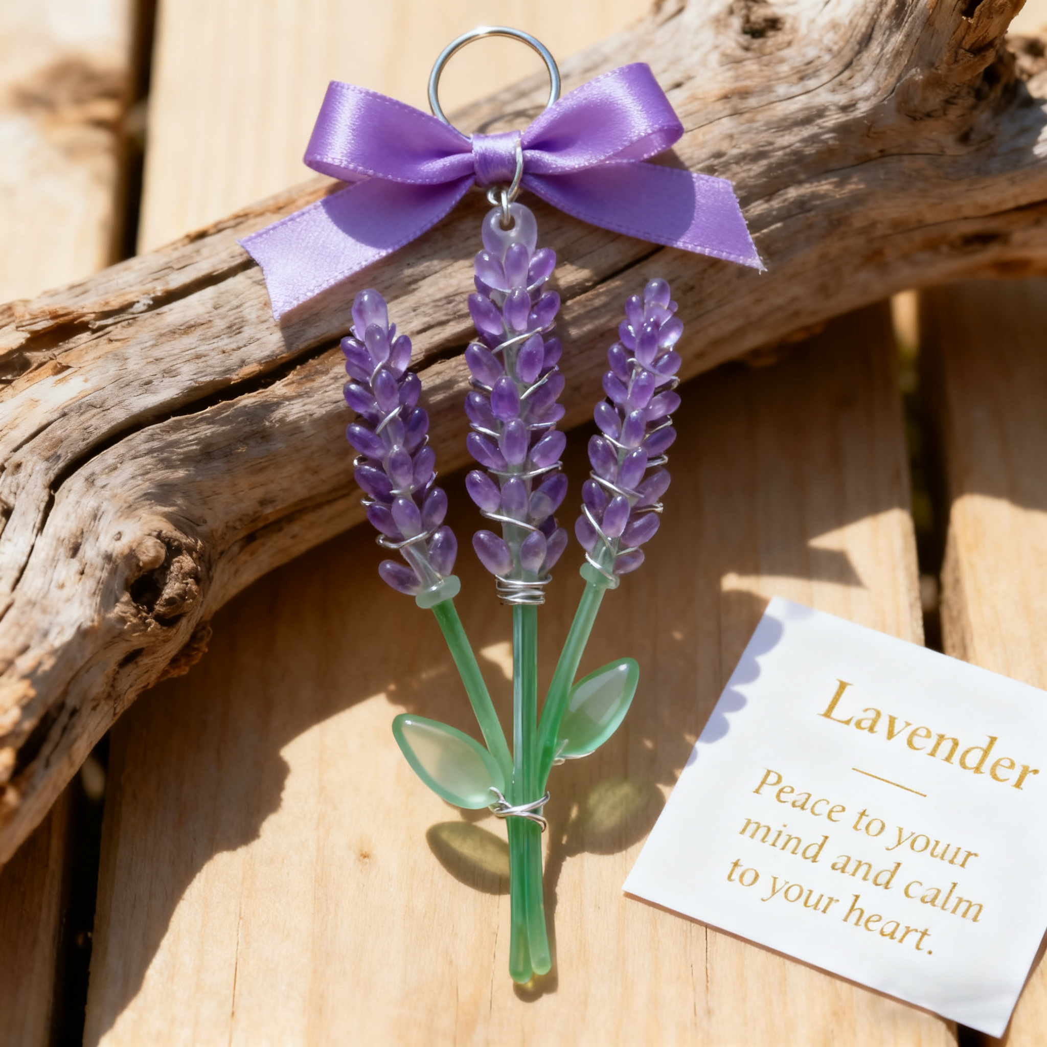 🌻Sunflower Sea Glass Ornament