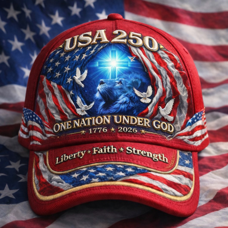 🎉Last Day 49% OFF - US 250th Anniversary Faith Art Print Hat