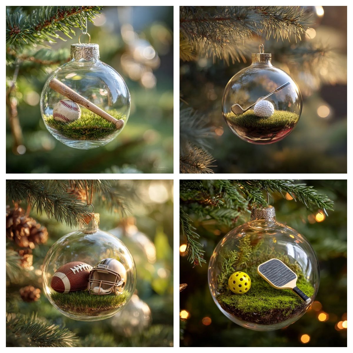 🎄 Sports Holiday Ornament Collection – Bring Your Game to the Tree!