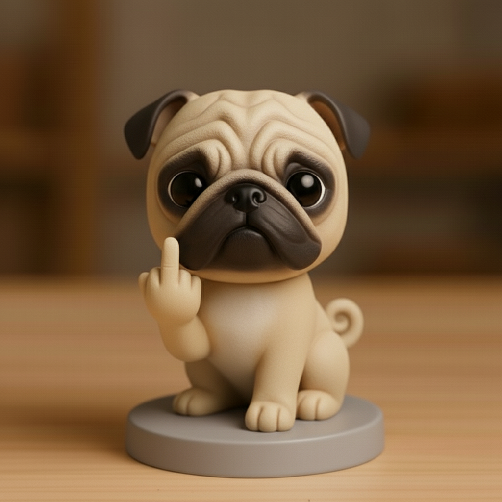 🌲Christmas Gift--Funny Middle Finger Dog Ornament – The Perfect Gag Gift 🎁🐕