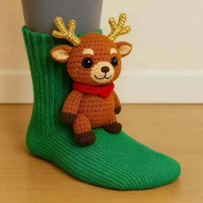 🎅Christmas Sale 49% Off 🎄3D Knit Animal Socks
