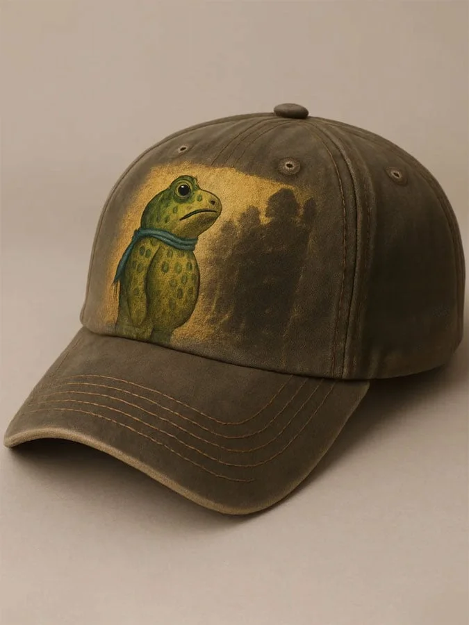 Unisex Portland Frog Resist Print Hat