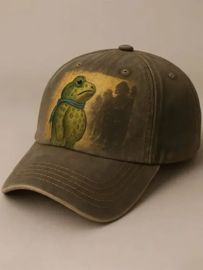 Unisex Portland Frog Resist Print Hat