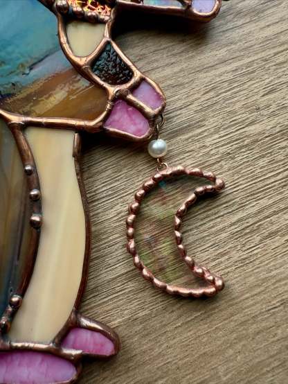 🔥Fast Sale Promotion 49% OFF🎁Handmake Brown Fairy Rat Stained Glass