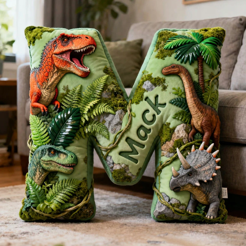 Personalized Letter-Customized Name Decorations, Fun 3d Printed Pillows - Free Customization