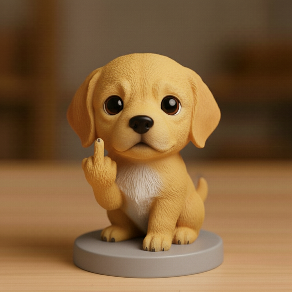 🌲Christmas Gift--Funny Middle Finger Dog Ornament – The Perfect Gag Gift 🎁🐕