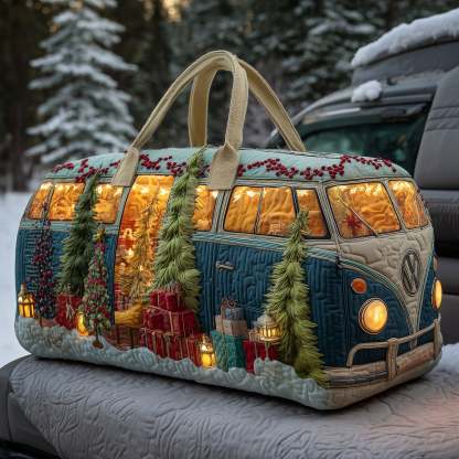 🏆 New Year Special Offer 50% OFF🔥Hippie Van Quilt Duffle Bag
