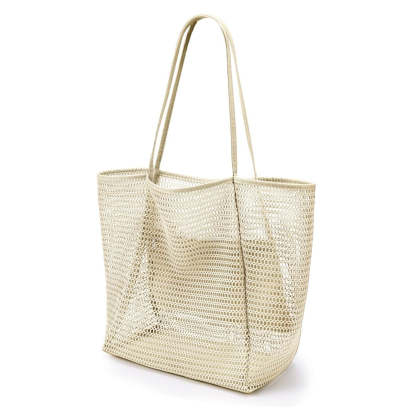 Women's Swimming Beach Bag Portable One Shoulder Storage Bag Crossbody Bag Versatile Mesh Bag