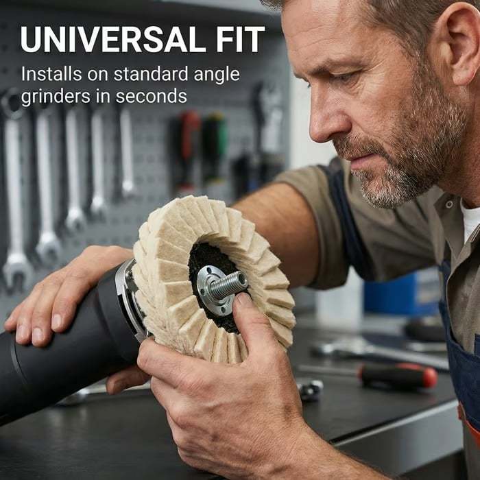 🏆Flash Sale 60% OFF - 3-PCS Premium Wool Polishing Disc for Angle Grinders