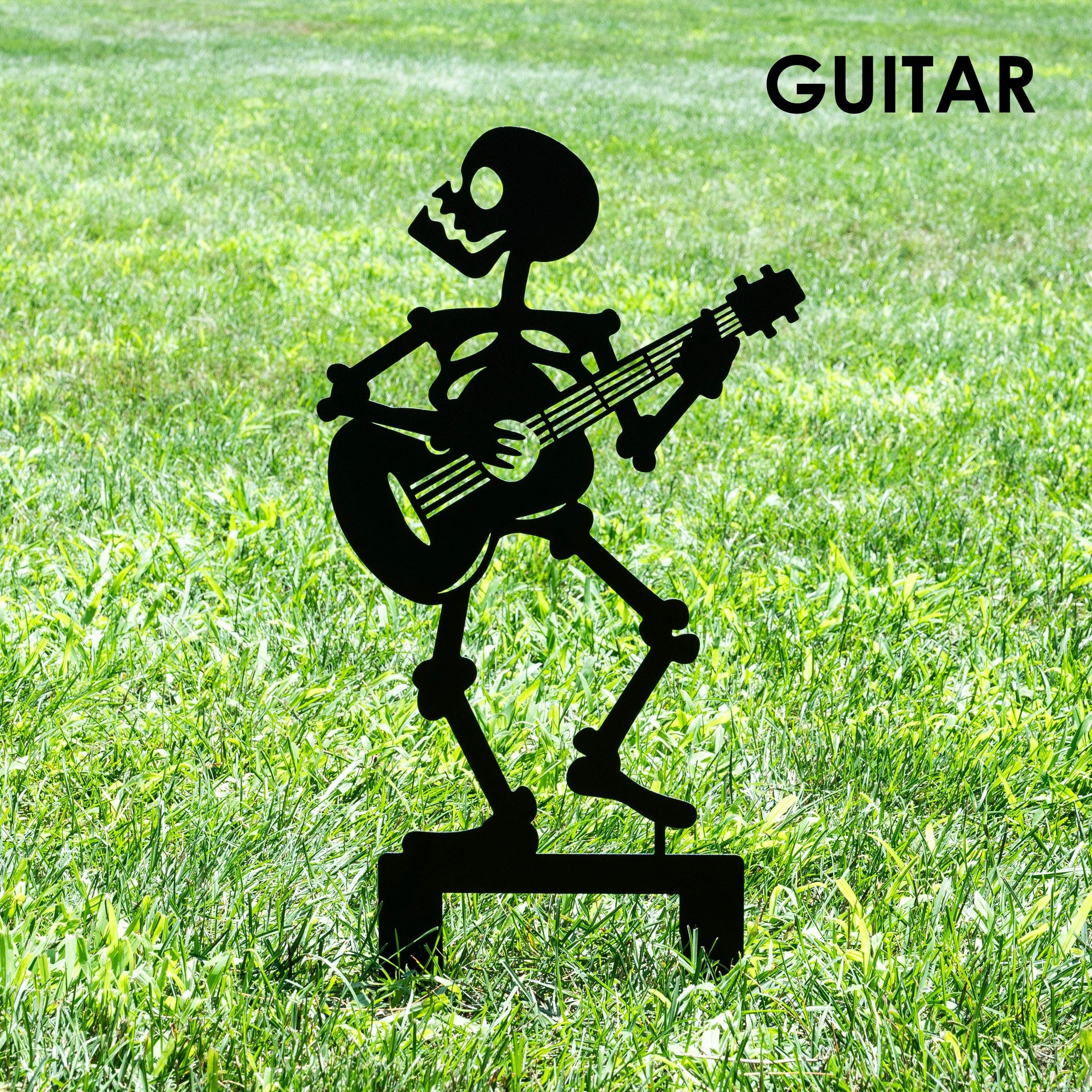 🔥LAST DAY 49% OFF - Halloween Musician Skeleton Yard Stakes Garden Signs
