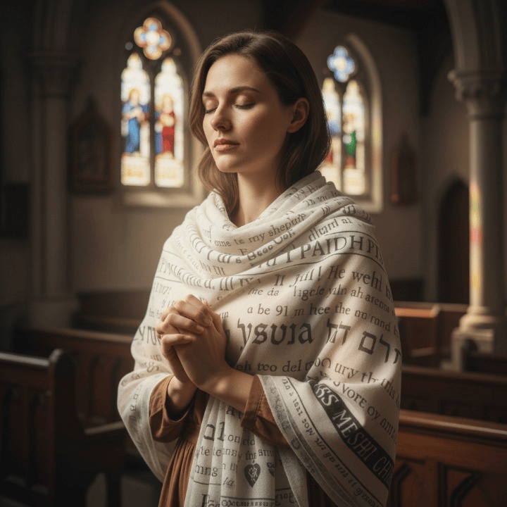 ✝️Handcrafted Christian Prayer Shawl🙏