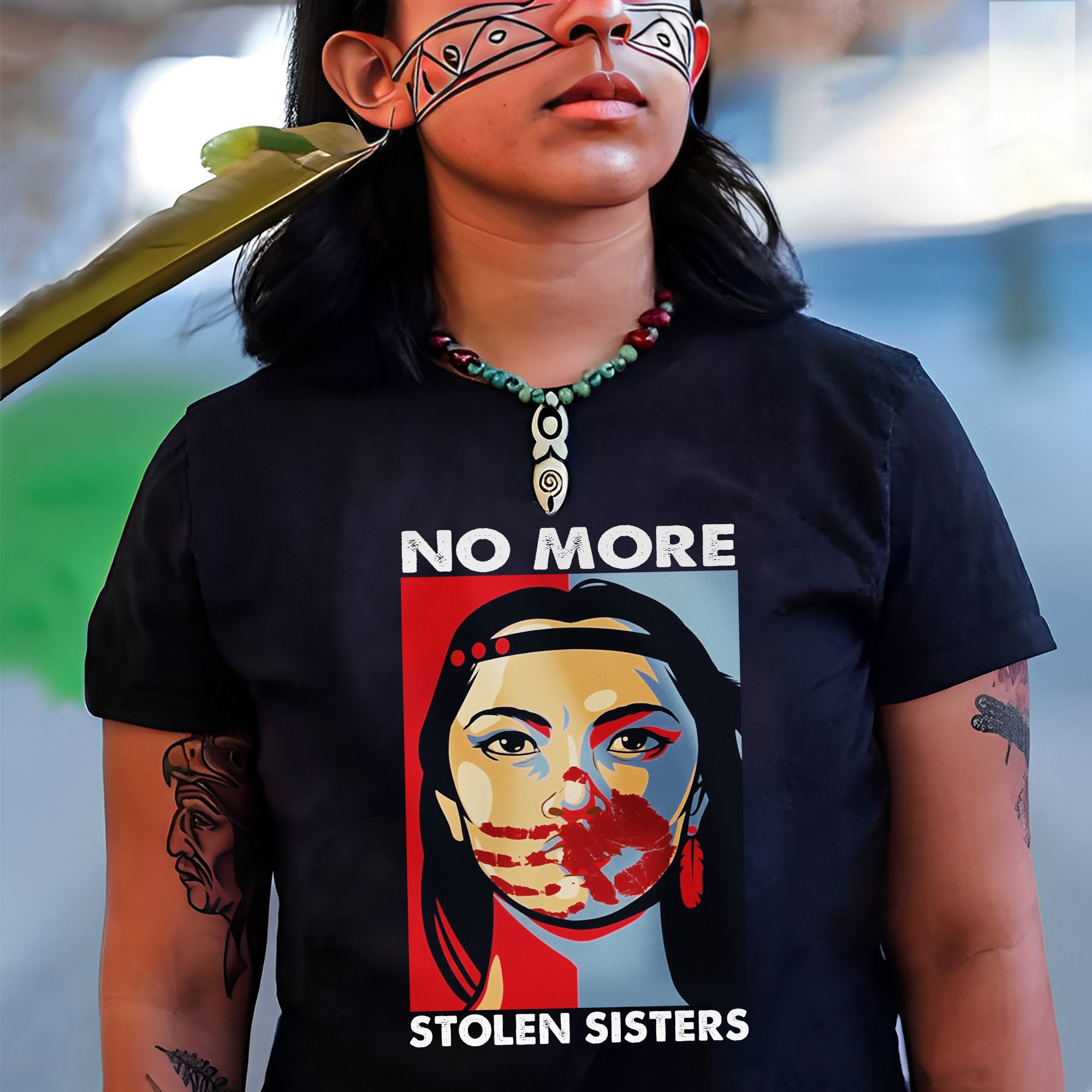 MMIW No More Stolen Sisters Red Hand Unisex T-shirt/Hoodie/Sweatshirt