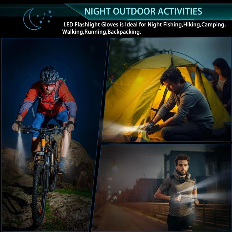 🔥Christmas Sales 49% OFF-Hands-LED Flashlight Waterproof Gloves