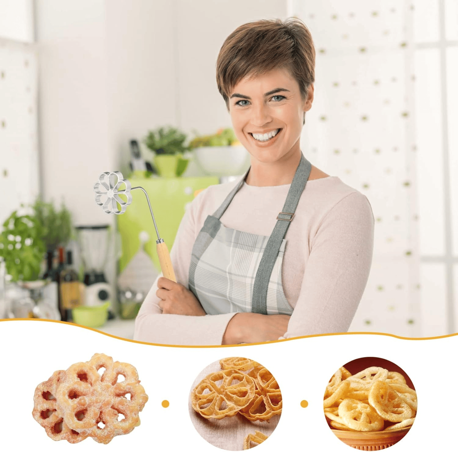 🔥LAST DAY 49% OFF - Nordic-Style Rosettes & Timbale Pastry Mold Set