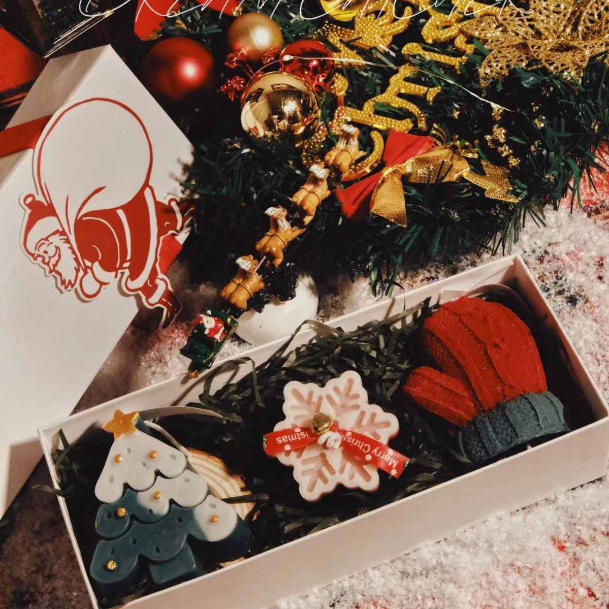 🎅Christmas three-piece scented candle gift set🦌