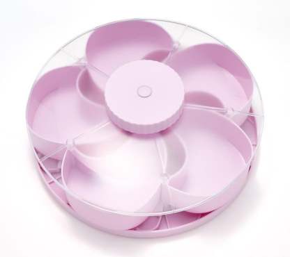 Divided Serving Tray That Spins – Perfect for Snacks, Dips & Party Appetizers