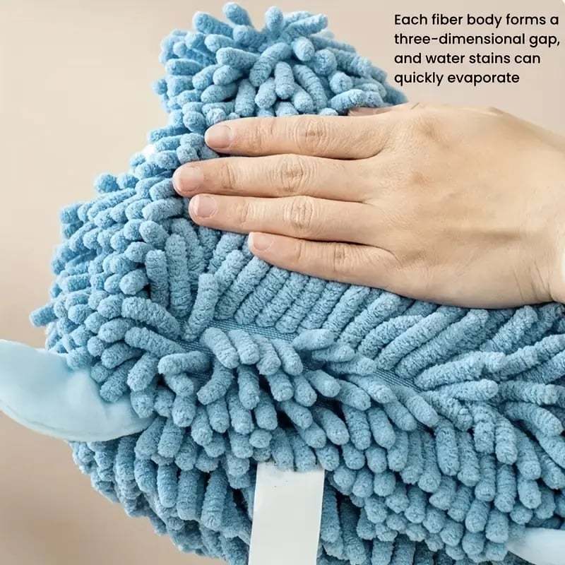 🐶 Puppy-Shaped Chenille Hand Towel – Cute & Functional Home Essential