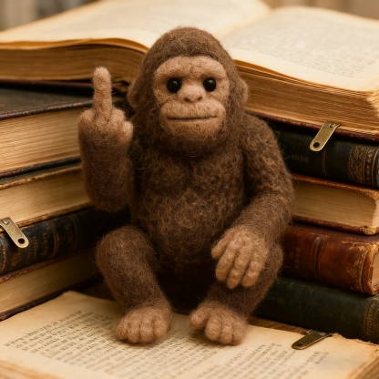 Funny Bigfoot Needle Felt