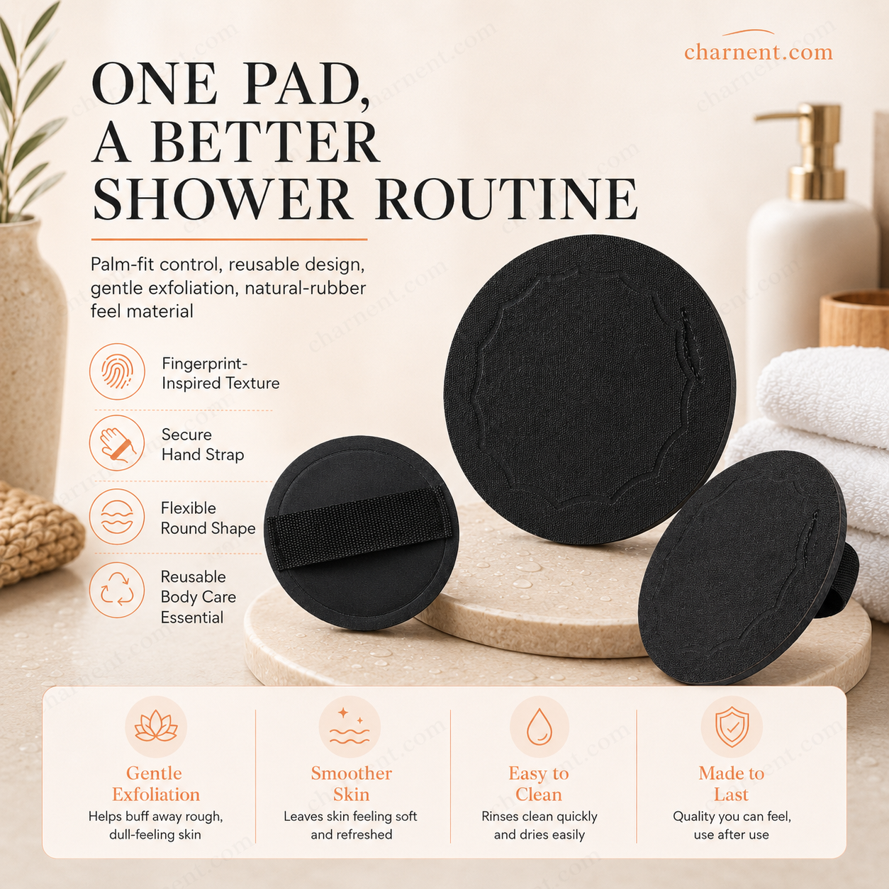 🥳2026 Hot Sale🥳💞50k+ Sold!🌸🧖‍♀️ 50% Off! Scrub Bath Pads – Gently Exfoliate, Unclog Pores, Reveal Brighter Skin. Durable Rubber, Easy To Rinse. A Little Scrub Goes A Long Way! ✨🛀