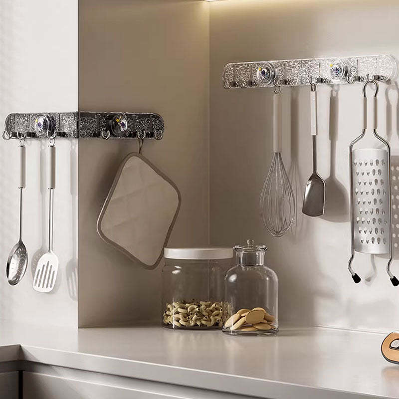 Foldable Suction Corner Multi-Hook Rack: Waterproof & Rust-Resistant, Space-Saving Design