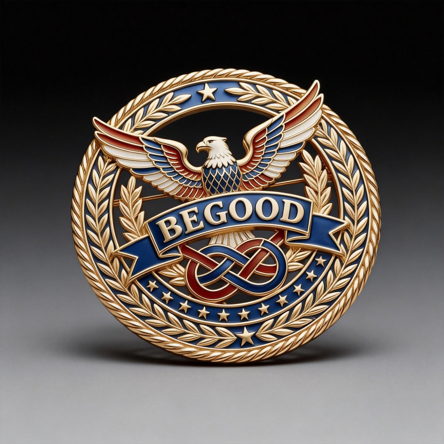 Patriotic Be Good Eagle Pin – Wear Your Values with Pride! 🇺🇸🦅