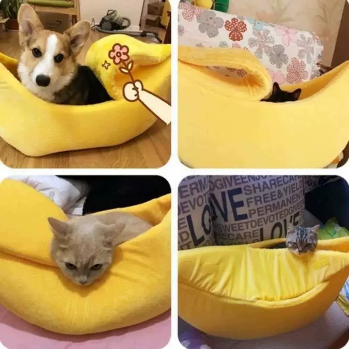 Banana Bed – Cozy & Fun for Your Pets