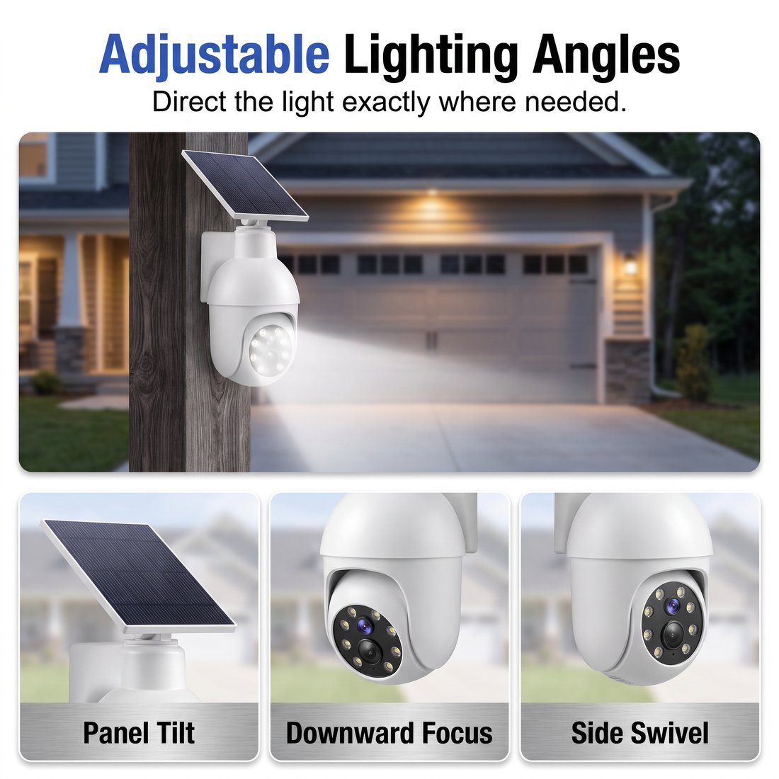 ⏰Sale 50% OFF - Solar-Powered Simulated Surveillance Camera Street Light