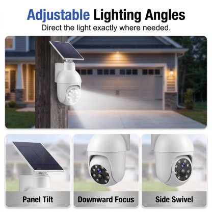 ⏰Sale 50% OFF - Solar-Powered Simulated Surveillance Camera Street Light