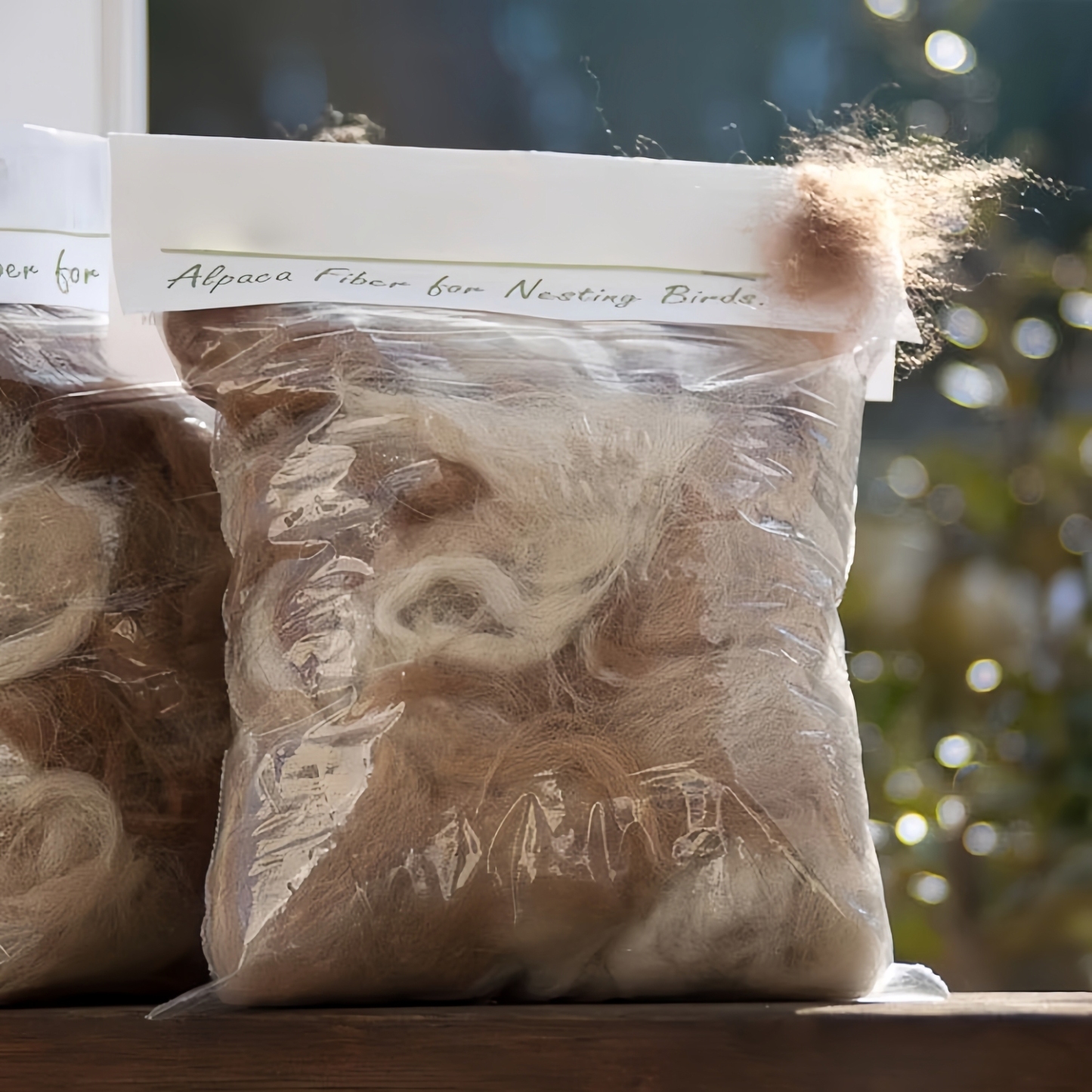 Alpaca Wool Bird Nesting Material Feeder