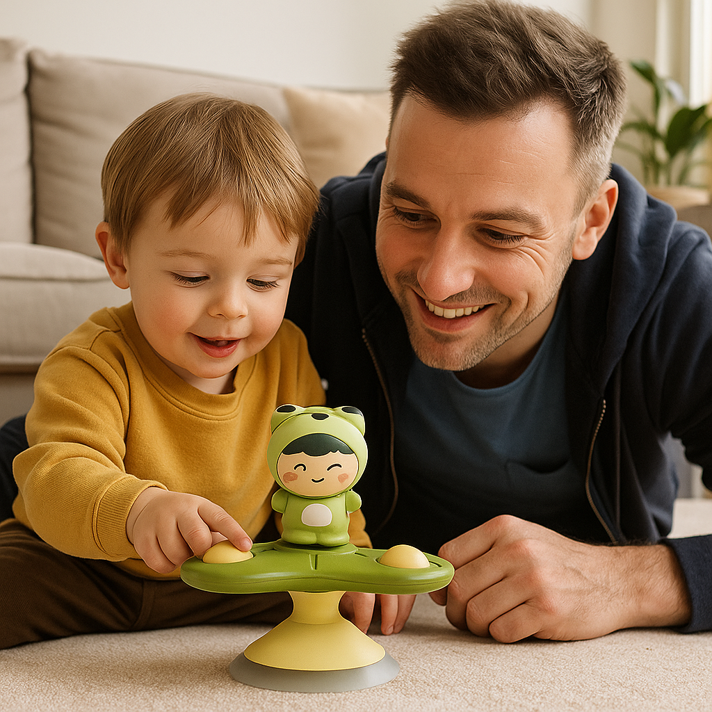 Montessori Suction Cup Spinner – Rotating Educational Toy