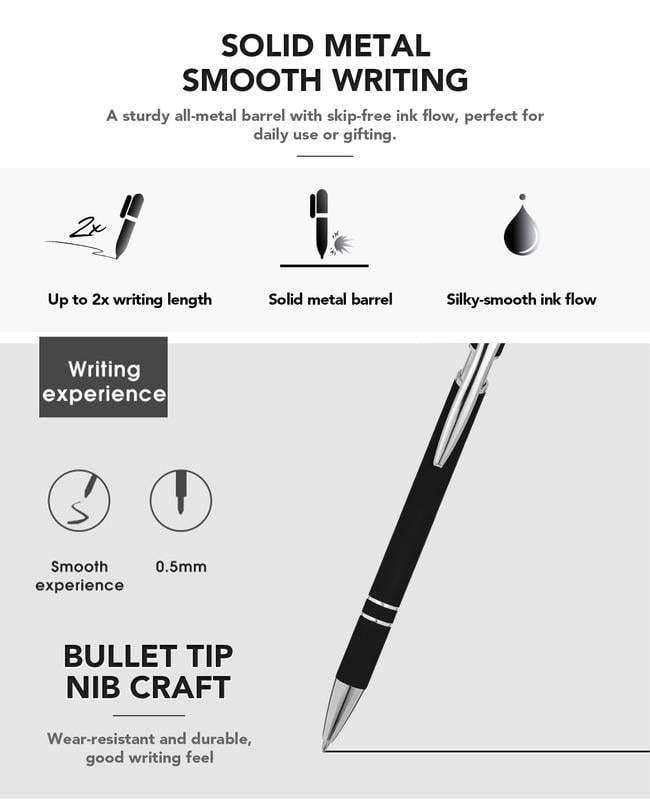 🔥Last Day Promotion 49% OFF💝Funny Stress-Relief Daily Quotes Metal Ballpoint Pen Set (7 Pcs) | 🎁Office Christmas Gift Exchange