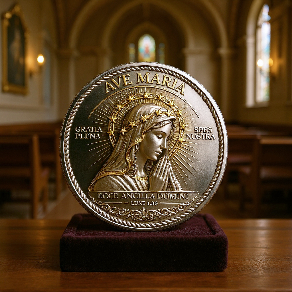 🏆Flash Sale 60% OFF - ✝️ Ave Maria – Sacred Devotion Commemorative Coin