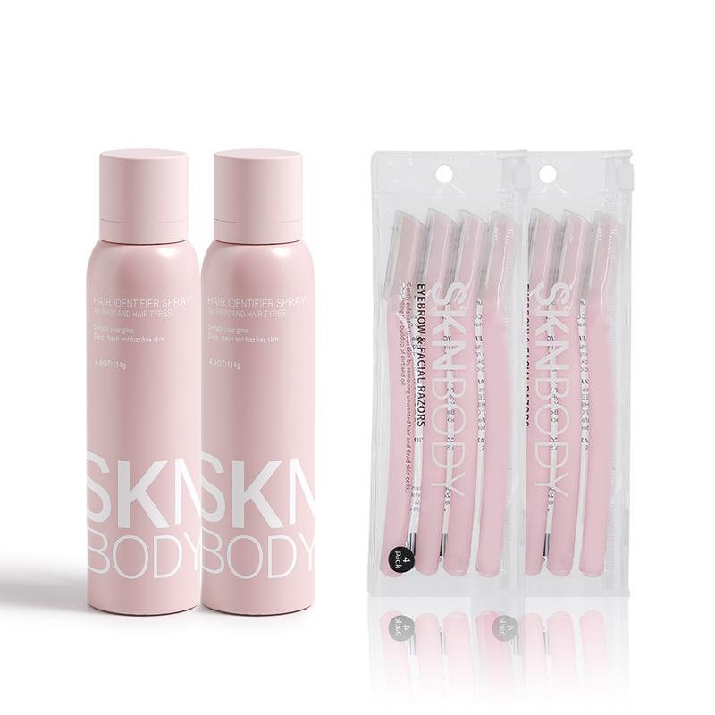SKNBODY Hair Identifier Spray and Dermaplaner Skincare Set 2 Pack
