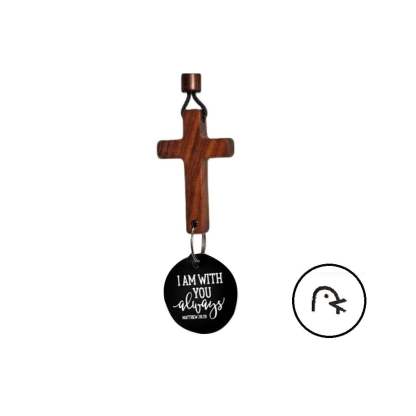 ✝️Bible Verse Car Rearview Hanging Cross Ornament -  Tap for a Bible Verse Every Day