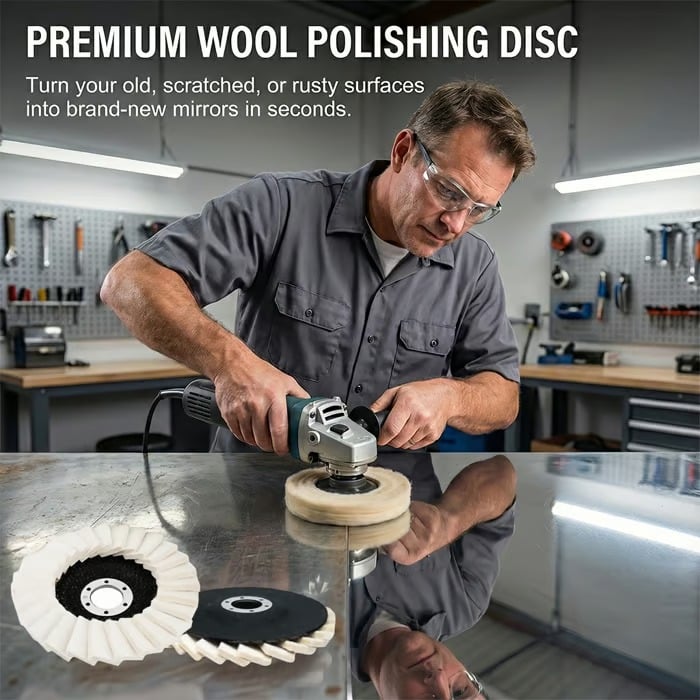 🏆Flash Sale 60% OFF - 3-PCS Premium Wool Polishing Disc for Angle Grinders