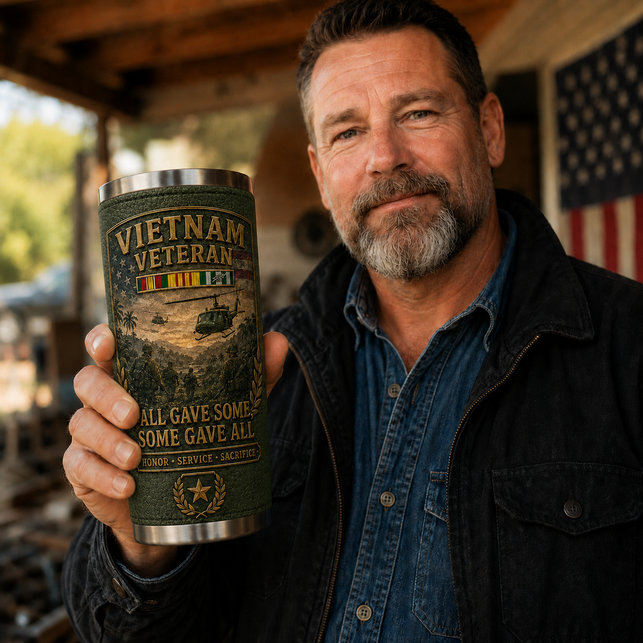 🔥 Last Day Promo: 50% OFF-🇺🇸 Vietnam War Veteran Commemorative Travel Tumbler