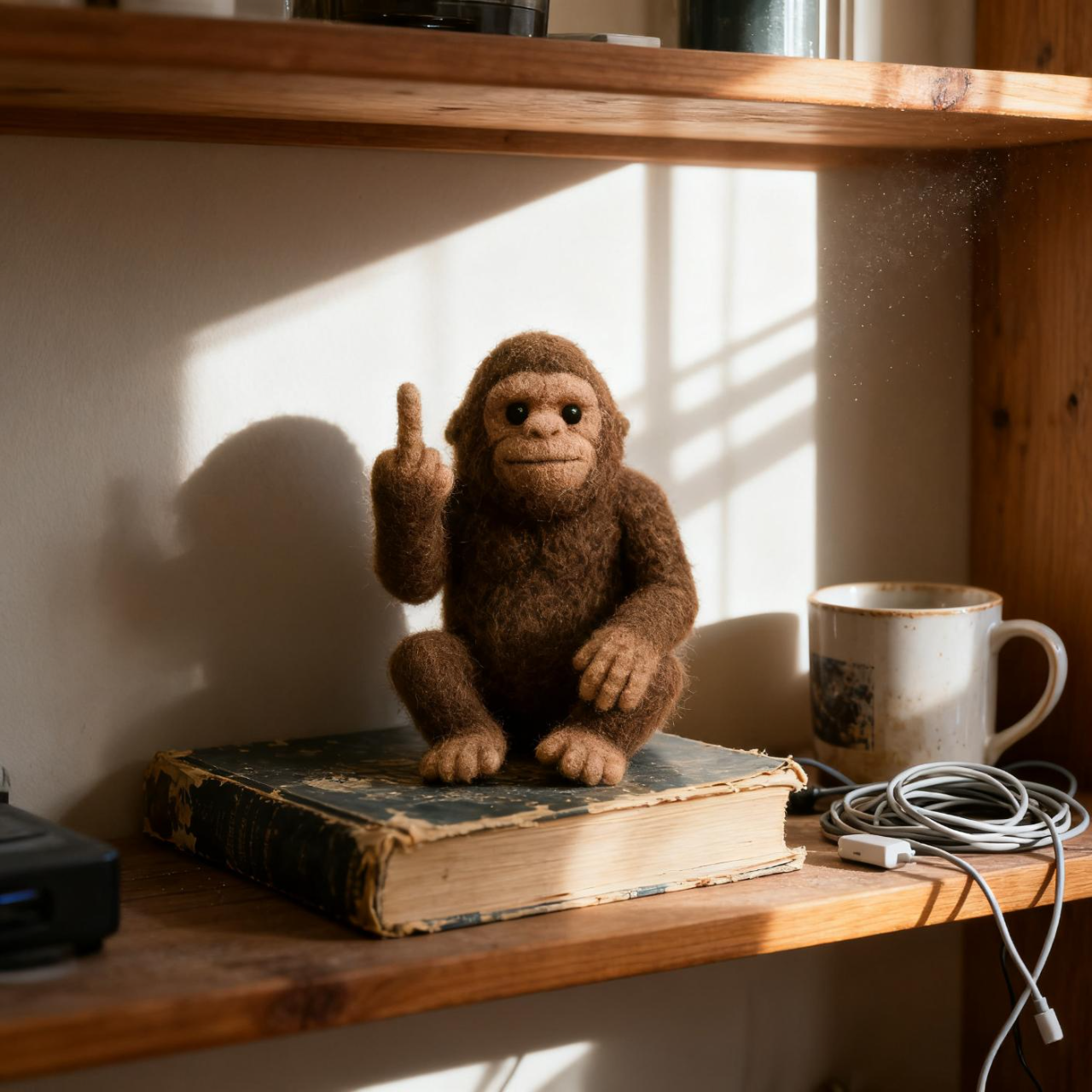 Funny Bigfoot Needle Felt