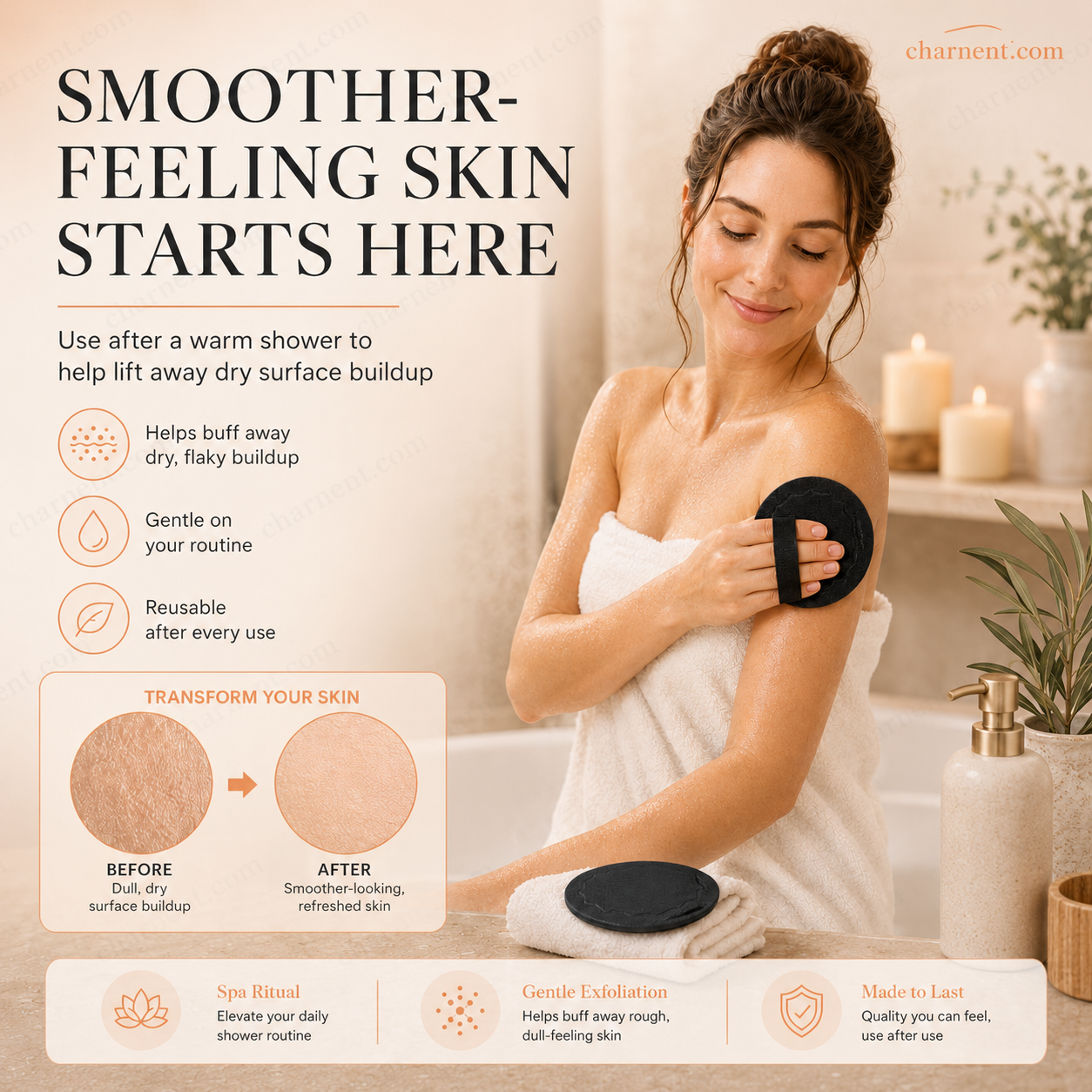 🥳2026 Hot Sale🥳💞50k+ Sold!🌸🧖‍♀️ 50% Off! Scrub Bath Pads – Gently Exfoliate, Unclog Pores, Reveal Brighter Skin. Durable Rubber, Easy To Rinse. A Little Scrub Goes A Long Way! ✨🛀