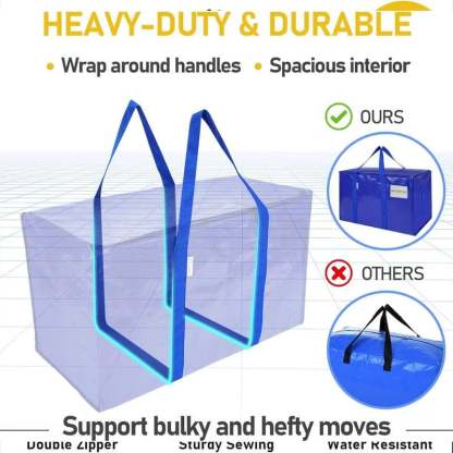 24 Gallon Extra Large Heavy Duty Foldable Moving Bags