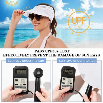 Women's UPF 50+ UV Protection Sun Visor Hat