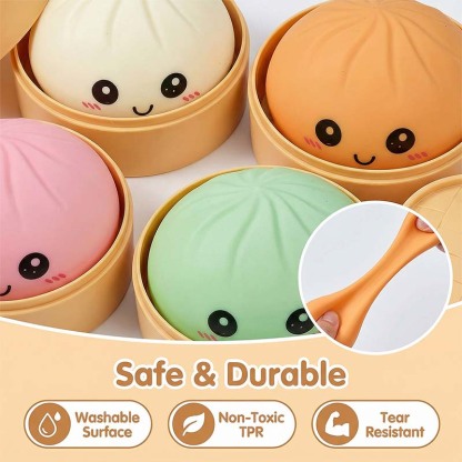🏆Only $11.99 Promotion! Expressive Dumpling Squishy - Blind Box, Mysecret Bun Fidget Toy