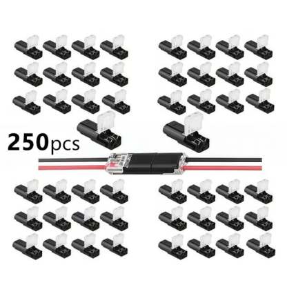 Double-Wire Plug-in Connector Led Light Strip Connectors 2 Pin