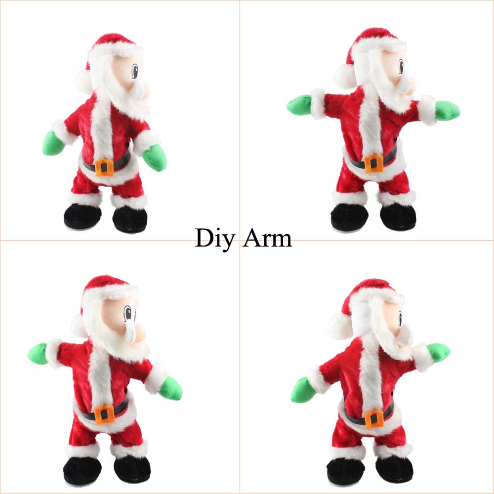 🏆 500K+ SOLD! ✨2025 USA🎁Singing Hip Shaking Santa Toys