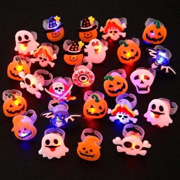🎁LED Light Halloween Glowing Ring😍 - Set with 50pcs