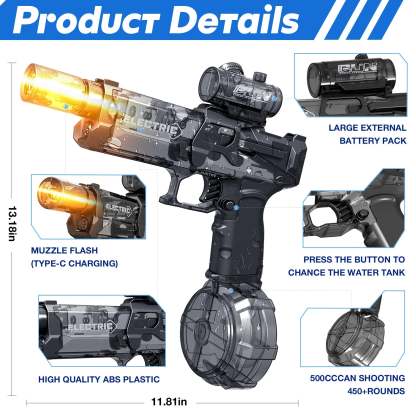 YoPoll High Capacity Pistol for Beach Swimming Toy