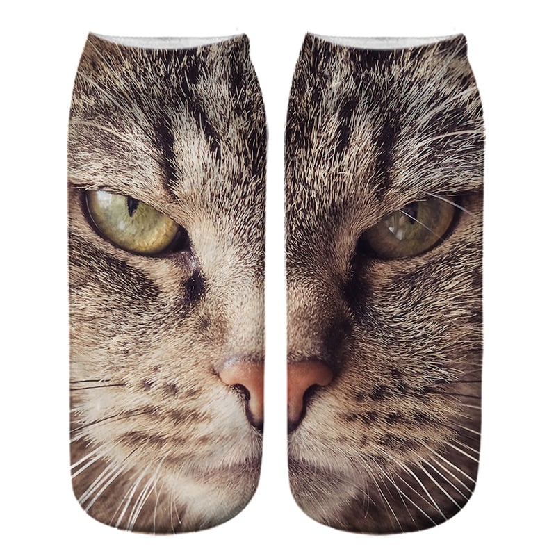 🐾Realistic Cat Face Socks🐱