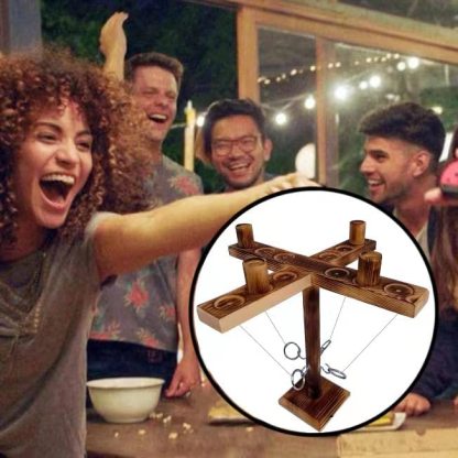 (🎯2025 HOT SALE- SAVE 48% OFF)Wooden Ring Hook Tossing Party Games