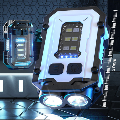 DualBeam Pro · Multi-Functional Magnetic EDC Keychain Light